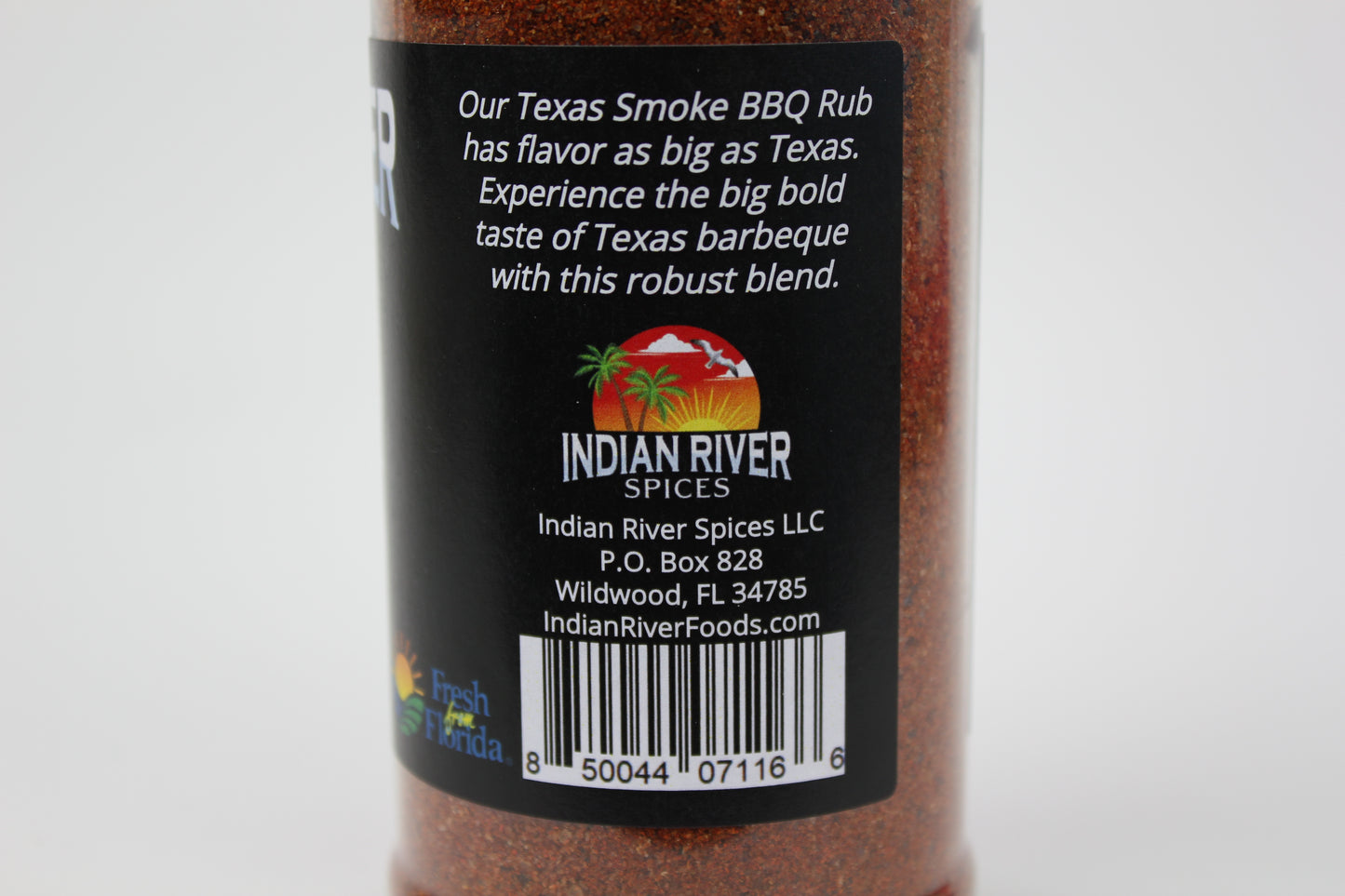 Indian River Texas Smoke BBQ Rub 11oz. image 1