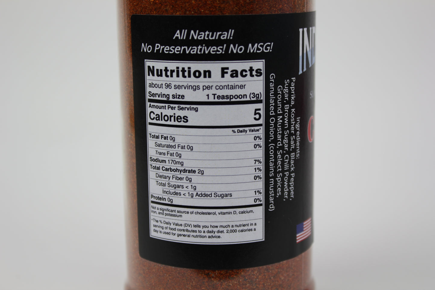 Indian River Carolina "Traditional" BBQ Rub 10oz. image 2