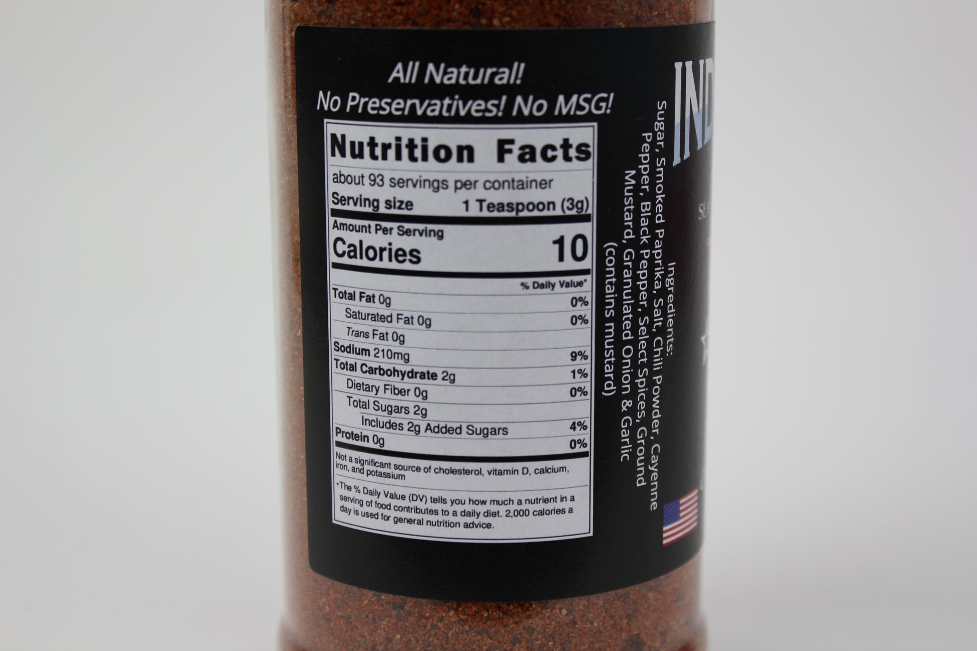 Indian River Texas Smoke BBQ Rub 11oz. image 2